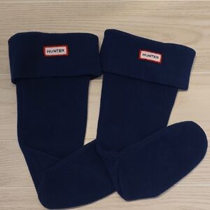 Hunter Dark Blue Boot Liners Medium Shoe Size 5-7